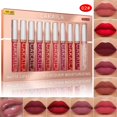 thumbnail image 1 of Juego de 10 pintalabios mate de larga duración con alto pigmento a prueba de decoloración, juego de brillo de labios para mujeres y niñas 02 1, 1 of 5