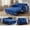 Blue, variant on 3 in 1 Convertible Sleeper Sofa Bed, 55" Modern Loveseat Pull Out Couch with Adjustable Reclining Backrest & Side Pockets, Velvet Loveseat for Living Room