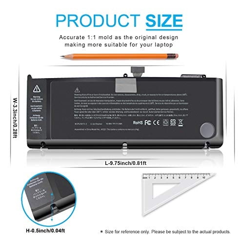 Batería para portátil A1321 Compatible con MacBook Pro 15 pulgadas A12