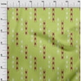 thumbnail image 2 of oneOone Silk Tabby Fabric Arrow Sign Kasuri Print Sewing Fabric BTY 42 Inch Wide, 2 of 4