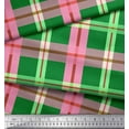 thumbnail image 3 of Soimoi Cotton Cambric Fabric Check Check Decor Fabric Printed Yard 56 Inch Wide, 3 of 3