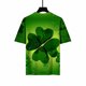 thumbnail image 4 of Camiseta con estampado de trébol verde para mujer de Honeeladyy, ideal para el Día de San Patricio, con texto "Bendito y bendecido", y camisetas de manga corta con texto "Felices fiestas"., 4 of 8