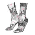 thumbnail image 5 of Uemuo Cats Group for 16in Socks, Cotton Socks Sports Socks Knee High Socks Comfortable Socks For Men, Women, 5 of 7