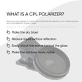thumbnail image 2 of CPL Lens Filter,Veledge 37mm CPL Polarizing for Eliminating or Reducing Light Spots,Polarizer Lens Filter Improve Color, 2 of 5