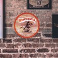 thumbnail image 2 of Placa Metal Vintage Pistola WINCHESTER Pintura Hierro Redonda Arte La Pared 30x30cm, 2 of 9