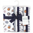 thumbnail image 2 of Hudson Baby Infant Boy Cotton Flannel Burp Cloths, Sports, One Size, 2 of 2