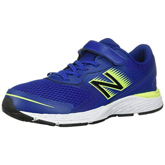 Kid s 680 V6 Hook and Loop Running Shoe, Marine Blue Lemon Slush Black, 3 M US Infant 0-12 Months