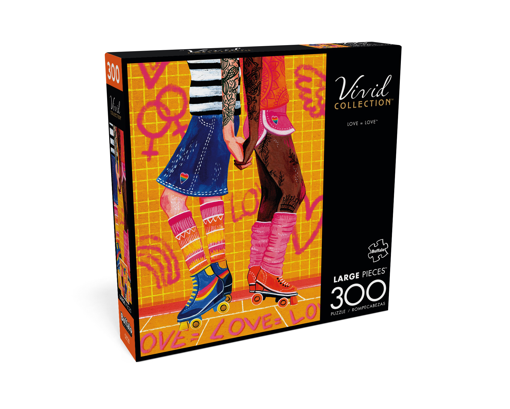 Buffalo Games 300-Piece Vivid Collection Love = Love Jigsaw Puzzle