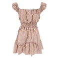 thumbnail image 5 of Vestido HUOGUO de manga corta de verano con estampado floral vintage para mujer, 5 of 5