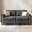 Dark Gray, variant on Advwin 70" 2-Seater Oversized Modular Sectional Sofa with Storage Under Each Seat & Gold Metal Accents, Modern Luxury Chenille Loveseat Cloud Couch for Living Room, Dark Gray