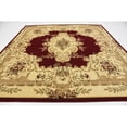 thumbnail image 3 of Unique Loom Versailles Medallion Motif Rug 10' x 10' Square Burgundy/Ivory, 3 of 5