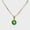 Green, variant on 10mm evil eye charm - necklace 18kts gold plated