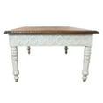 thumbnail image 3 of Bay Hand Carved Solid Wood Cocktail Table in Brown, 3 of 4