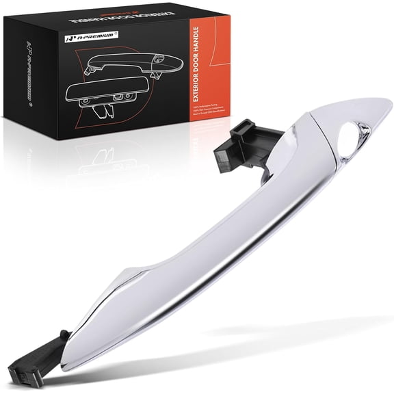A-Premium Front Left Driver Side Exterior Door Handle Compatible with Hyundai Elantra 2011-2015 Sedan, Elantra Coupe 2013-2014, Chrome, Replace# 82651-3X010