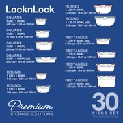 LocknLock Color Mates Storage Container Set, 30-Piece, Multi