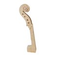 thumbnail image 4 of arctrm Violin Neck Head DIY Practical Repair Parts Unfinished Unpainted Replacement Without Fingerboard, 4 of 10