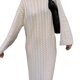 thumbnail image 3 of Suéter largo elegante con giro, estilo perezoso, suelto, vestido de suéter para mujer con cuello redondo, 3 of 5