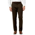 thumbnail image 5 of Giorgio Fiorelli Men's Modern Fit Flat Front Solid Dress Pants - Colors 38" Waist, Brown, 5 of 8