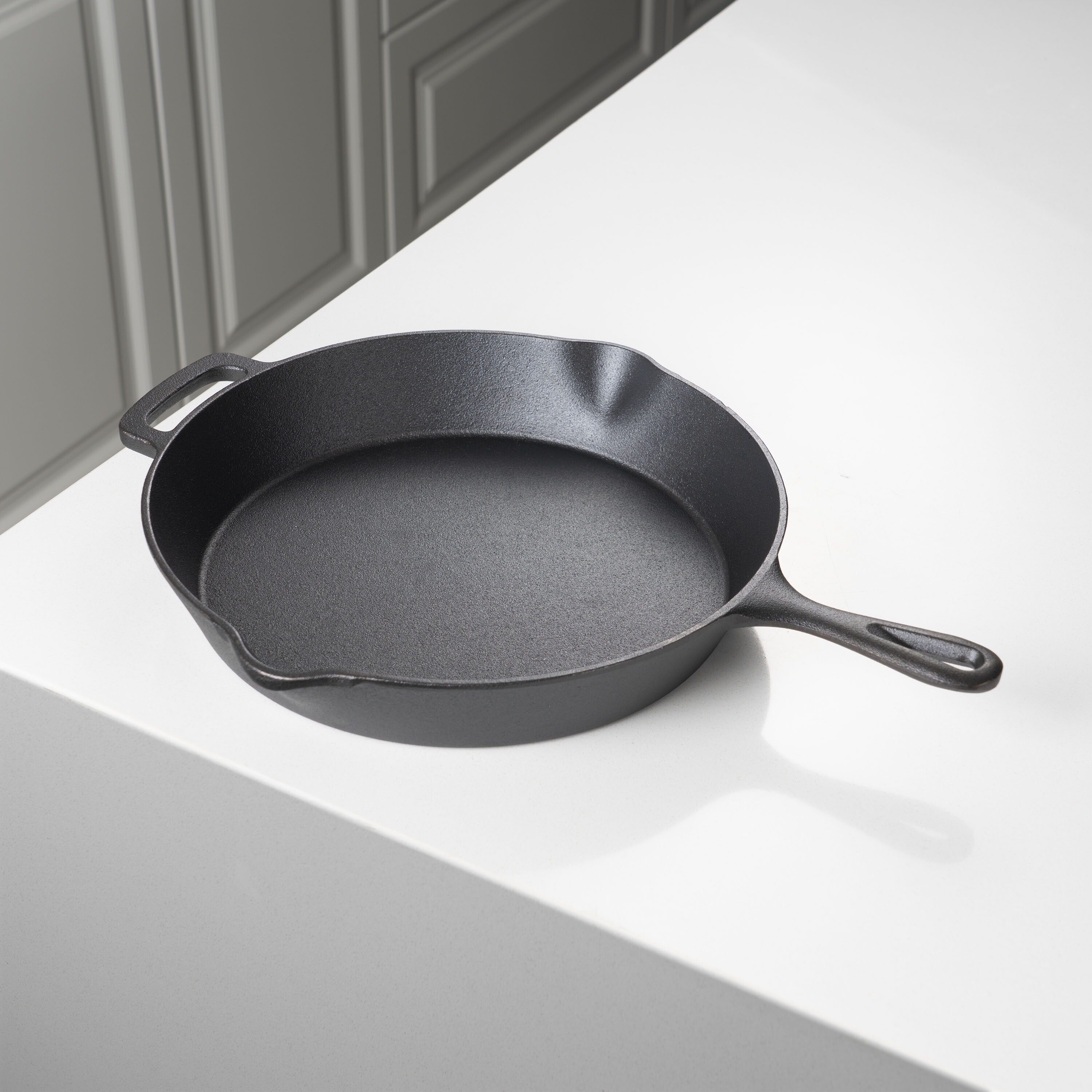 Mainstays 12-Inch Cast Iron Skillet, Black photo 7