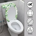 thumbnail image 3 of FOR U DESIGNS Vine Pattern 2 Pack Toilet Lid Cover with Toilet Tank Lid Cover, Adjustable Toilet Seat Covers Fits Most 15-21" Round Oblong and Elongated Toilet Seat,Easy to Clean, 3 of 8