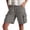 Gray, variant on Tqcoqu Women's Casual Denim Cargo Hiking Shorts,Elastic Waist Knee Length with Multi Pockets,Army Green Women's S-XXL