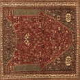 thumbnail image 1 of Ahgly Company Indoor Square Persian Brown Traditional Area Rugs, 5' Square, 1 of 4