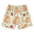 thumbnail image 2 of Kids' Beach Pants Comfortable Swim Trunks Capybaras and Strawberries Shorts for Pool Vacation and Lounge Wear 5T, 2 of 8