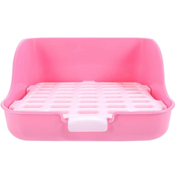 Bunny Pet Litter Box Rabbit Training Toilet Cage Toilet Tray Small Animals Litter Box