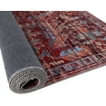 thumbnail image 6 of Rugs.com Maahru Collection Washable Rug – 10 Ft Square Rust Red Low-Pile Rug Perfect For Living Rooms, Kitchens, Entryways, 6 of 7