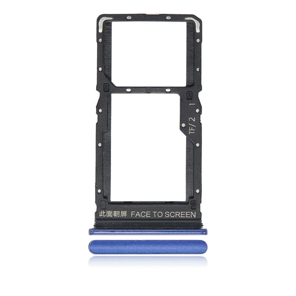 Replacement Dual Sim Card Tray Compatible For Xiaomi Redmi Note 10 5G (Nighttime Blue)