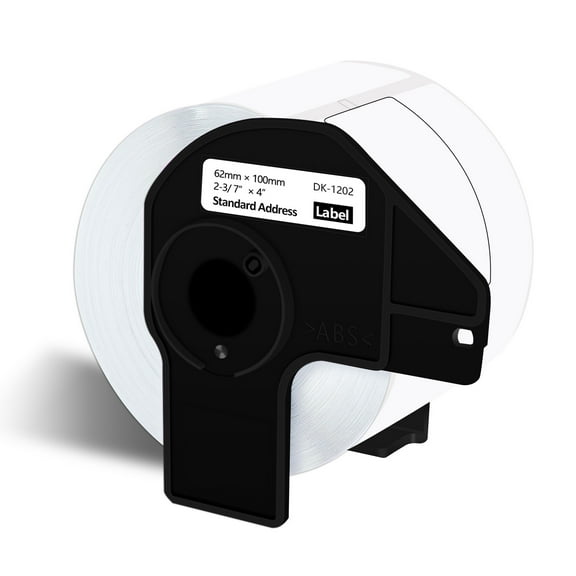 NineLeaf 1 Roll Compatible for Brother DK-1202 2.4 in x 3.9 in Die-Cut Shipping PaPer Labels, 300 Labels Per Roll