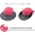 thumbnail image 3 of Chapeau d'Été en Maille à Large Bord Protection Solaire UV pour Femmes avec Trou pour Queue de Cheval, 3 of 7