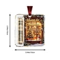 thumbnail image 3 of Acrylic Christmas Cash Ornament, 3.94 Inch Festive Money Holder with Snowman Reindeer Print for Christmas Tree Hanging Gift,1Pcs(Window & Penguin), 3 of 7