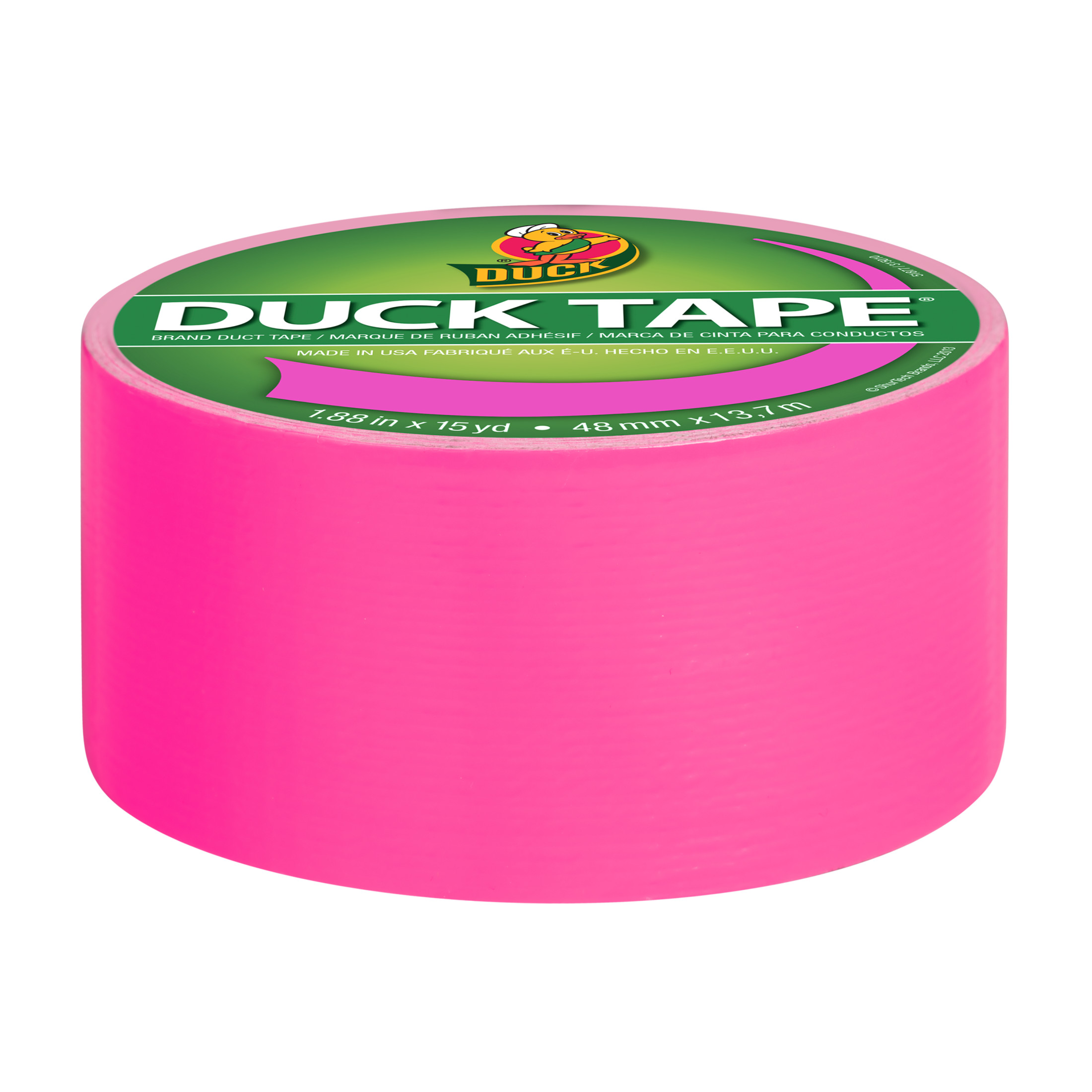 Duck Brand 1.88 in. x 15 yd. Neon Pink Colored Duct Tape - image 3 of 11
