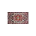 thumbnail image 2 of 2 Piece Bohemian Orange Floral Carpet Rug Kitchen Rug Set, Decor Kitchen Rugs, Absorbent Non-Slip Washable Floor Mats, Home Indoor Runner Rugs 17"x47"+17"x30", 2 of 7