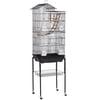 Renwick 62" Metal Rolling Bird Parrot Cage Detachable Stand, Black
