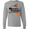 thumbnail image 3 of Inktastic Multiple Sclerosis Awareness Butterfly Ribbon Long Sleeve T-Shirt, 3 of 5