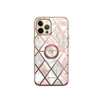 i-Blason Cosmo - Back cover for cell phone - thermoplastic polyurethane (TPU) - marble pink - 6.7" - for Apple iPhone 13 Pro Max