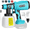 Blue-Mak, variant on Cordless Paint Sprayer for Ryobi 18V Battery, Handheld Paint Gun with 3 Spray Patterns & 4 Nozzles, Ideal for DIY Projects, House Painting, Furniture & More (Yellow-Ryo)