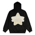 thumbnail image 6 of Tiweut Women's Casual Hoodies Hoodies Star Print Unisex Oversized Hooded Long Sleeve Loose Fit Pullover with Pocket Regular Blouses Black,L, 6 of 6