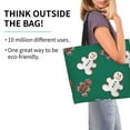 thumbnail image 2 of Balery Gingerbread Snowman Cookies Bolsa Tote Estilo Estético con Cremalleras, Bolsa de Hombro, Bolsa de Compras Grande y Plegable, 2 of 8
