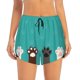 thumbnail image 2 of Balery Cute Cat Paw And Dog Pantalones cortos deportivos para mujer con forro y dos bolsillos, elásticos, para entrenamiento, gimnasio, yoga-XX-Large, 2 of 7