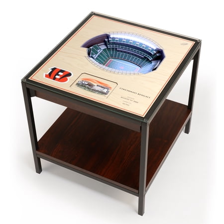 Cincinnati Bengals 25-Layer StadiumViews Lighted End Table