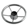 thumbnail image 2 of S SERENABLE Volant de Bateau Yacht Universel en Acier Inoxydable à 5 Rayons, 2 of 7
