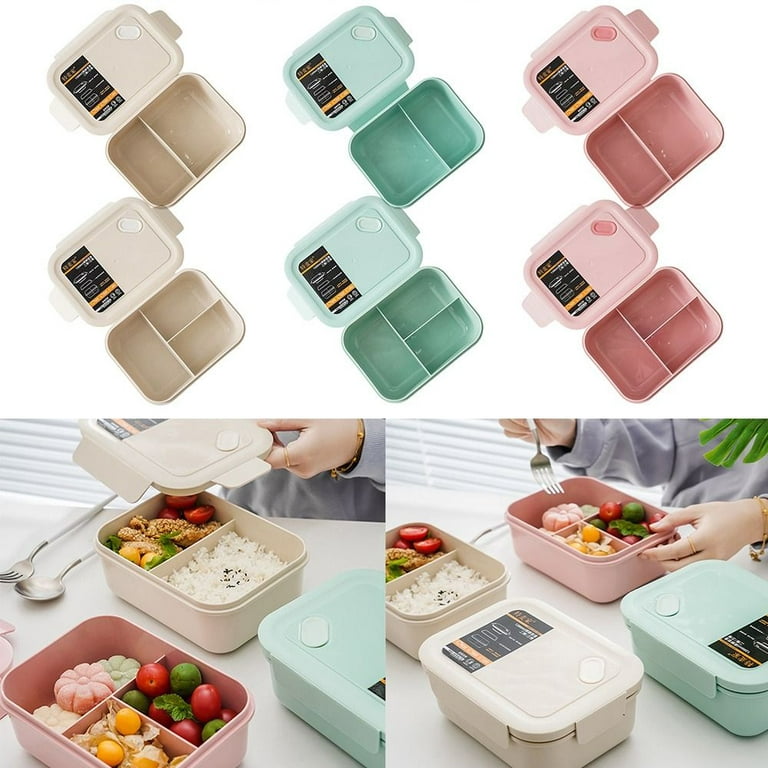 1pc Clear Multi-grid Lunch Box, Simple PET Transparent Lunch Box For Office  Work School