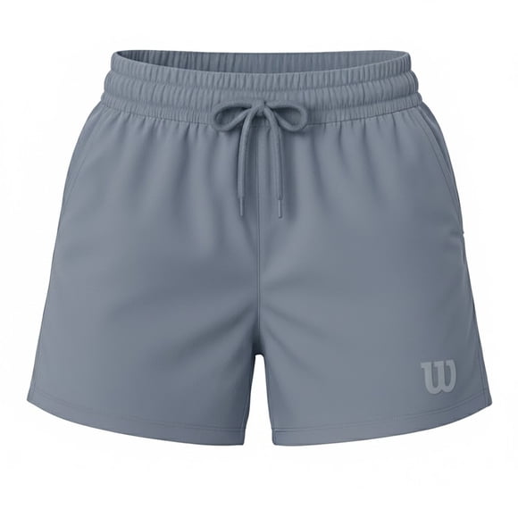 Short Deportivo Wilson para Mujer Flexy Pretina Licra Color Azul Acero Talla M