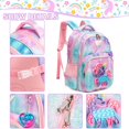 thumbnail image 4 of Mochila Meetbelify Unicorn para niñas de 6 a 8 años con lonchera, 4 of 6