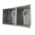 thumbnail image 3 of Zline Kitchen and Bath ZLINE Undermount Double Bowl Sink in Stainless Steel with Bottom Grid, 3 of 5