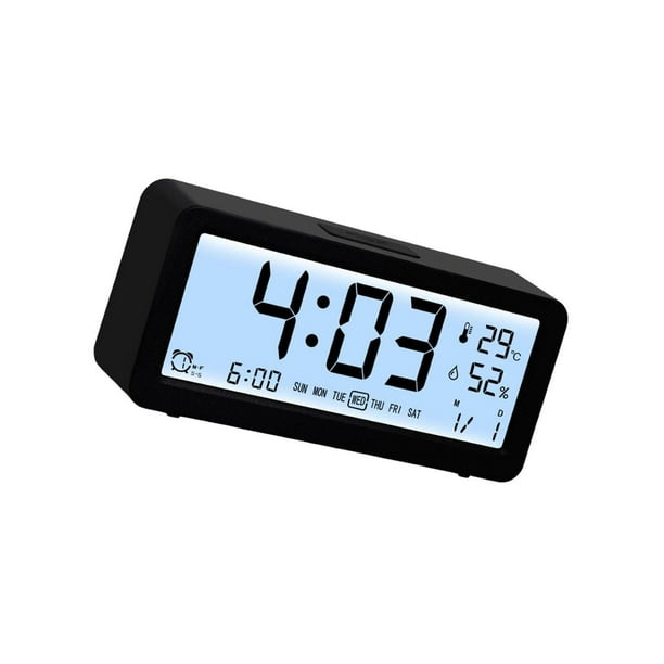 Digital Alarm Clock Temperature Humidity Display for alarm clock home