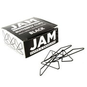 JAM Paper Butterfly Clips, Black Medium Paperclips, 1.5 in, 15/Pack